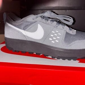 Nike Men's Gray and Black Athletic Shoes